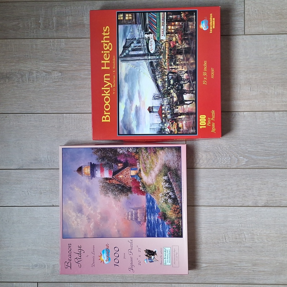 2 x 1000pc Puzzle Beacon Ridge & Brooklyn Heights